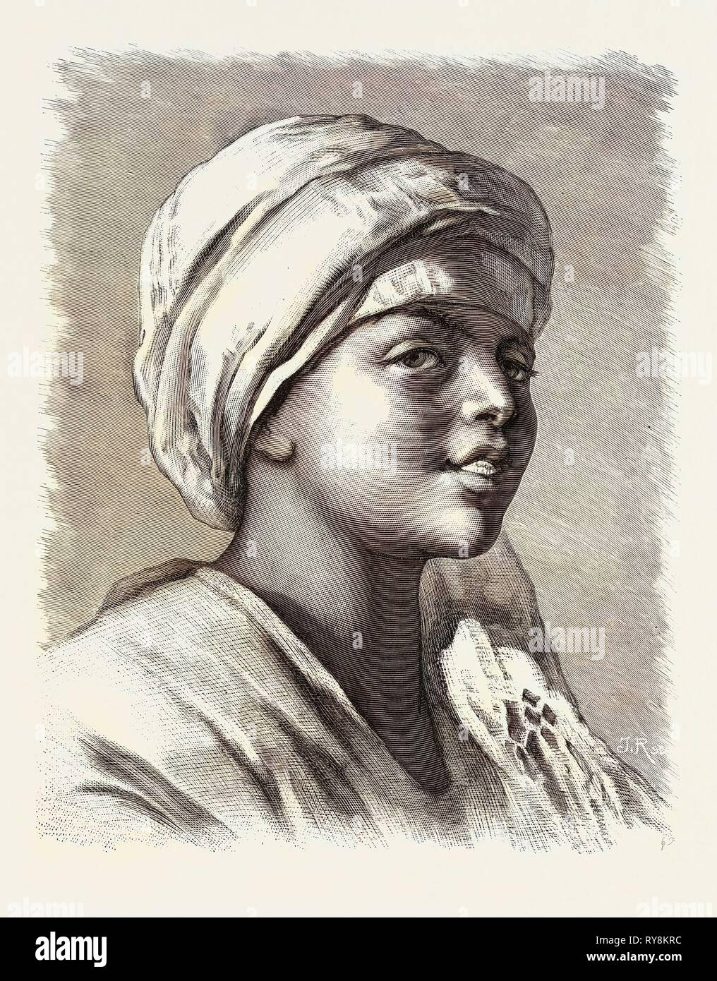 HASAN, DER DONKEY-BOY.  Ägypten, Gravur 1879 Stockfoto