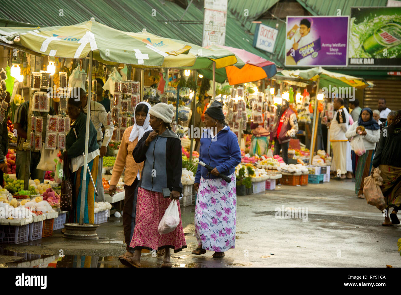 Asien, Sri Lanka, Nuwara Eliya, Nacht Markt Stockfoto