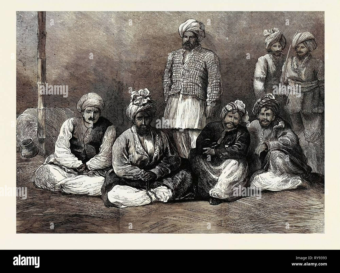 Der afghanische Krieg: Gefangene an Jellalabad 1879 Stockfoto
