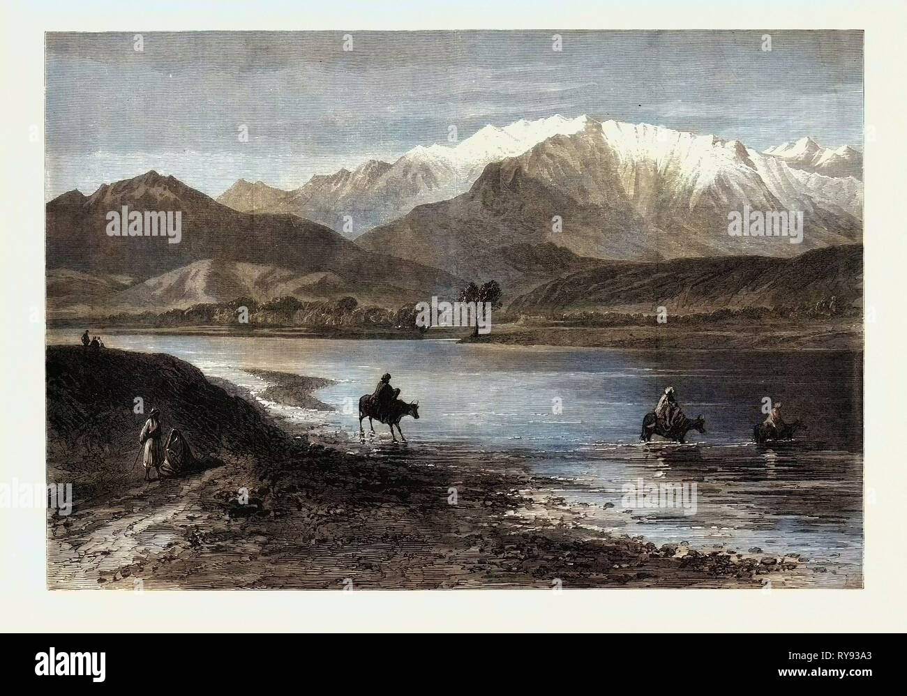 Der afghanische Krieg: Die Szene der Katastrophe des 10 Husaren 1879 Stockfoto