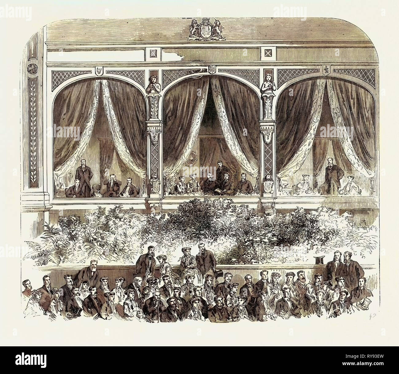 Grand Konzert im Crystal Palace: Die Königliche Box 1867 Stockfoto