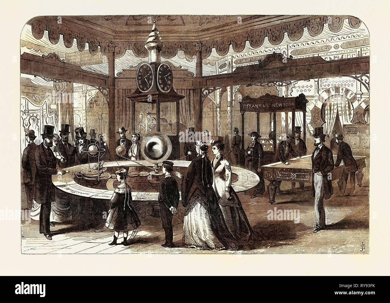 Der Pariser Internationale Ausstellung: Die Vereinigten Staaten Abschnitt 1867 Stockfoto