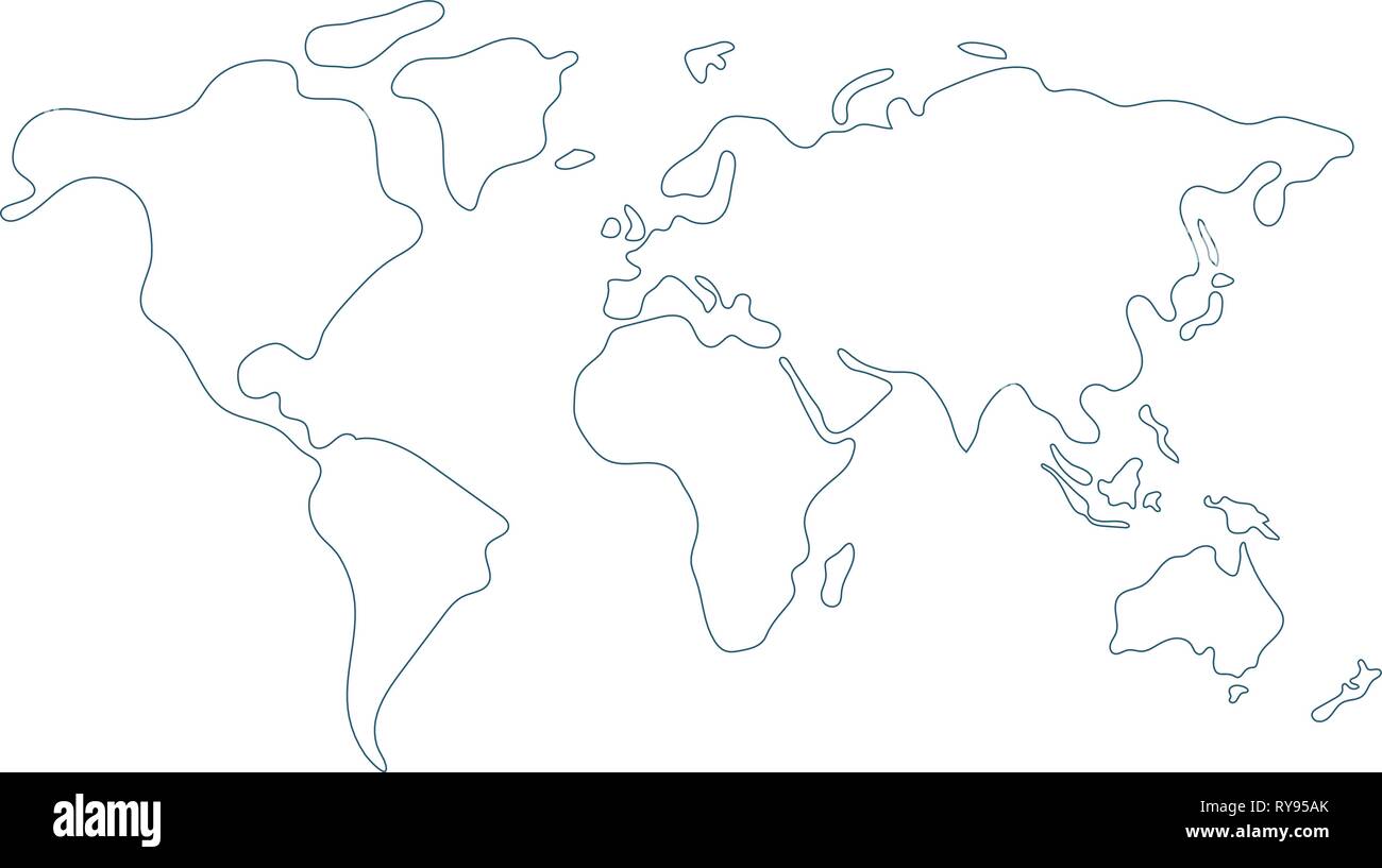 Sketch Map Of World Stockfotos und -bilder Kaufen - Alamy