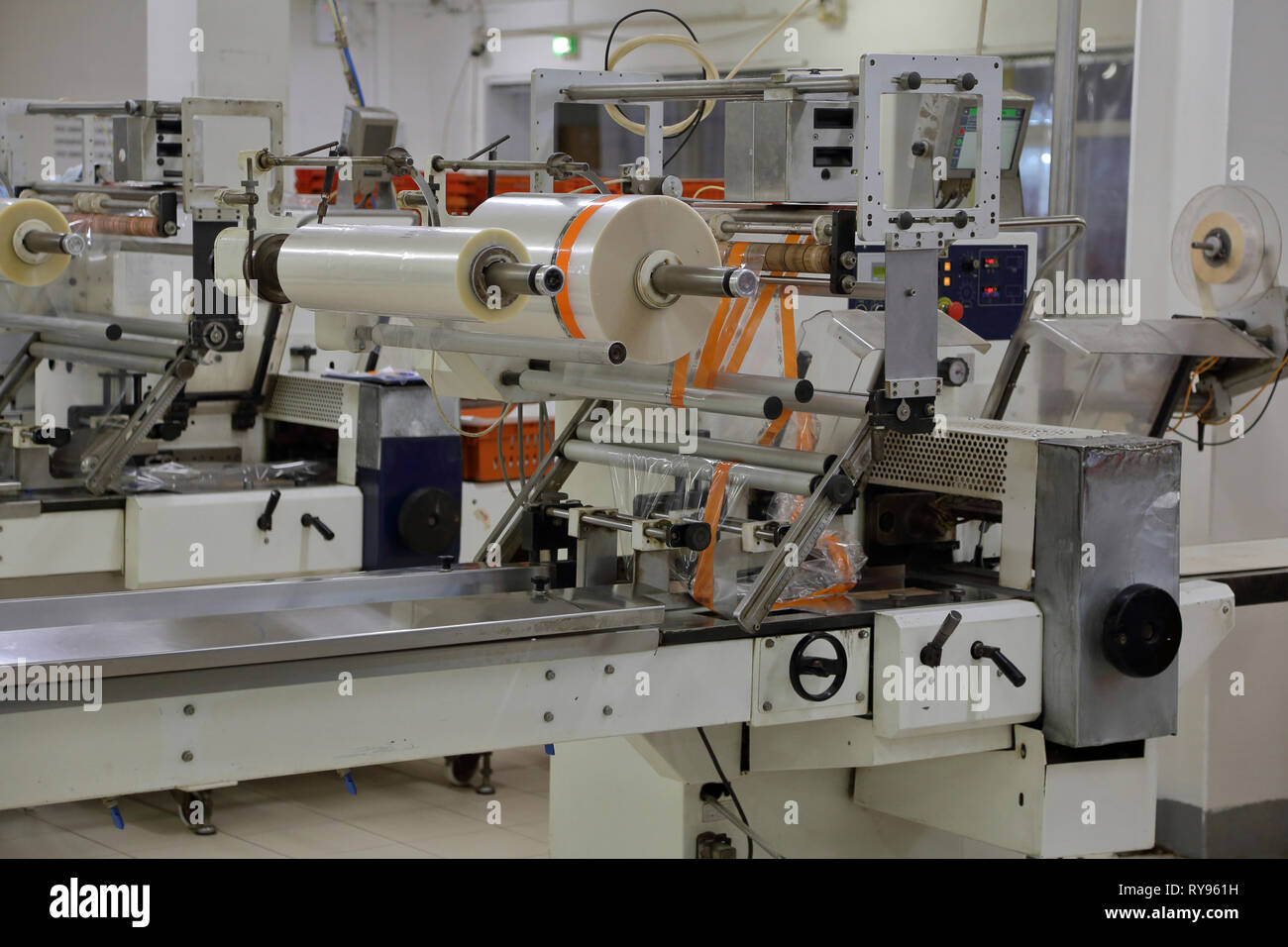 Industrielle Ausrüstung im Werk Stockfoto