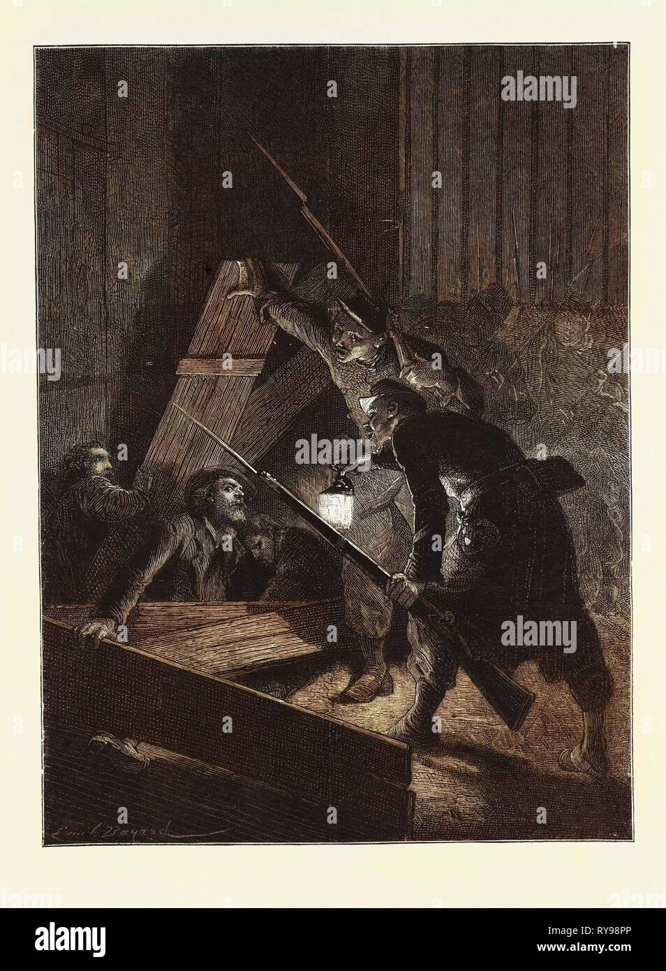 Andere Werke der Finsternis, Geschichte der Kriminalität, Victor Hugo Stockfoto