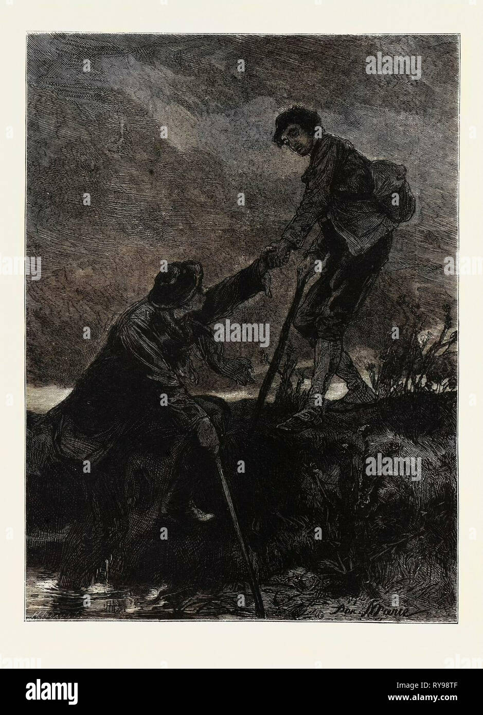 Die Verbannten, die Geschichte eines Verbrechens, Victor Hugo Stockfoto