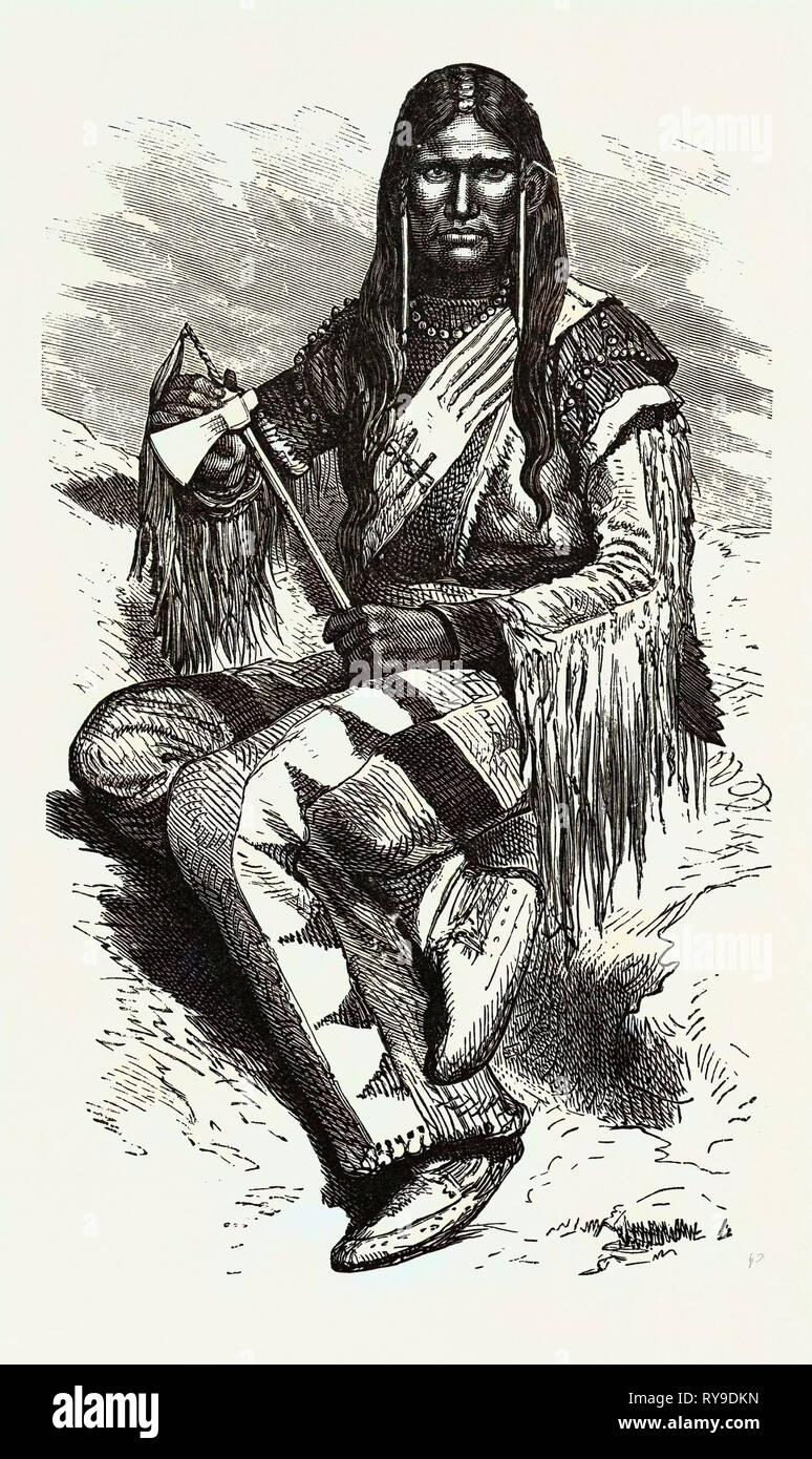 Krieger des Blutes indischen Stamm Stockfoto
