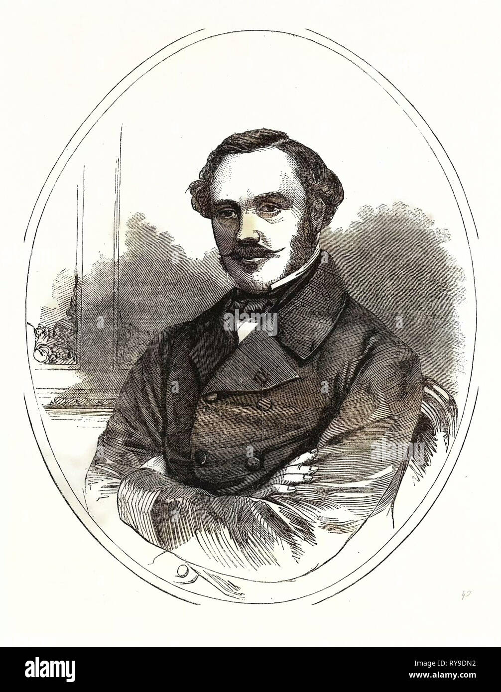 Comte de Persigny, französischer Botschafter in England. Jean Gilbert Victor Fialin, Duc De Persigny (11. Januar 1808 12. Januar 1872) war ein französischer Staatsmann Stockfoto