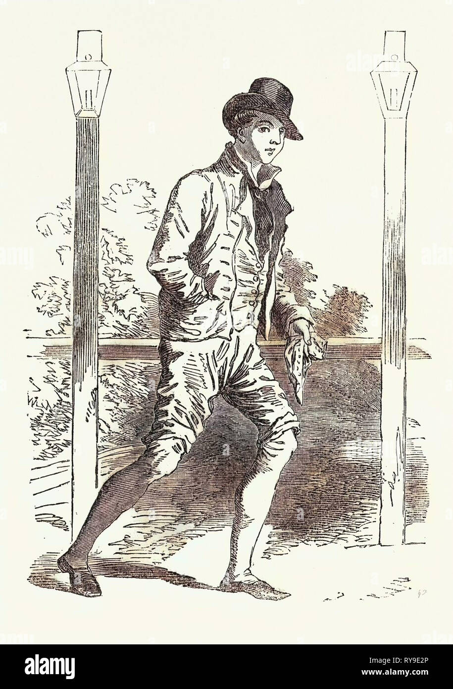 Captain Barclay, der berühmten Fußgängerzone, starb am 15. Mai 1854. Robert Barclay Allardice, 1779 - 1854, dem sechsten Laird von Ury, allgemein bekannt als Captain Barclay, war ein bemerkenswerter Schottischen Walker des frühen 19. Jahrhunderts, bekannt als die berühmte Fußgängerzone. Schottland, Großbritannien, Großbritannien, England, Europa, Großbritannien, Großbritannien, europäischen Stockfoto
