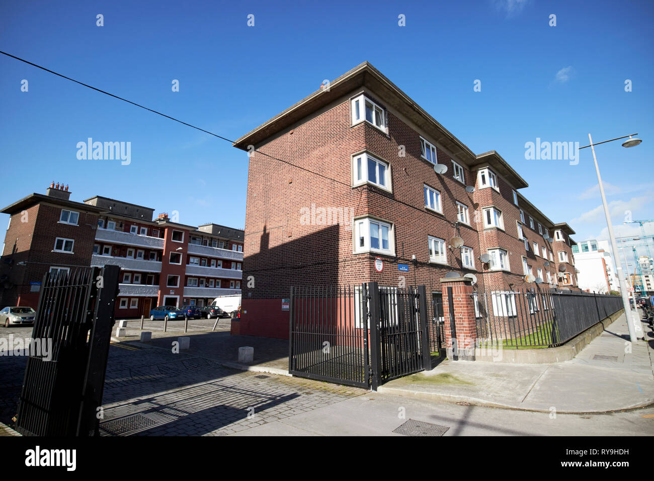 Thorncastle Street Wohnungen ringsend Dublin Irland Europa Stockfoto