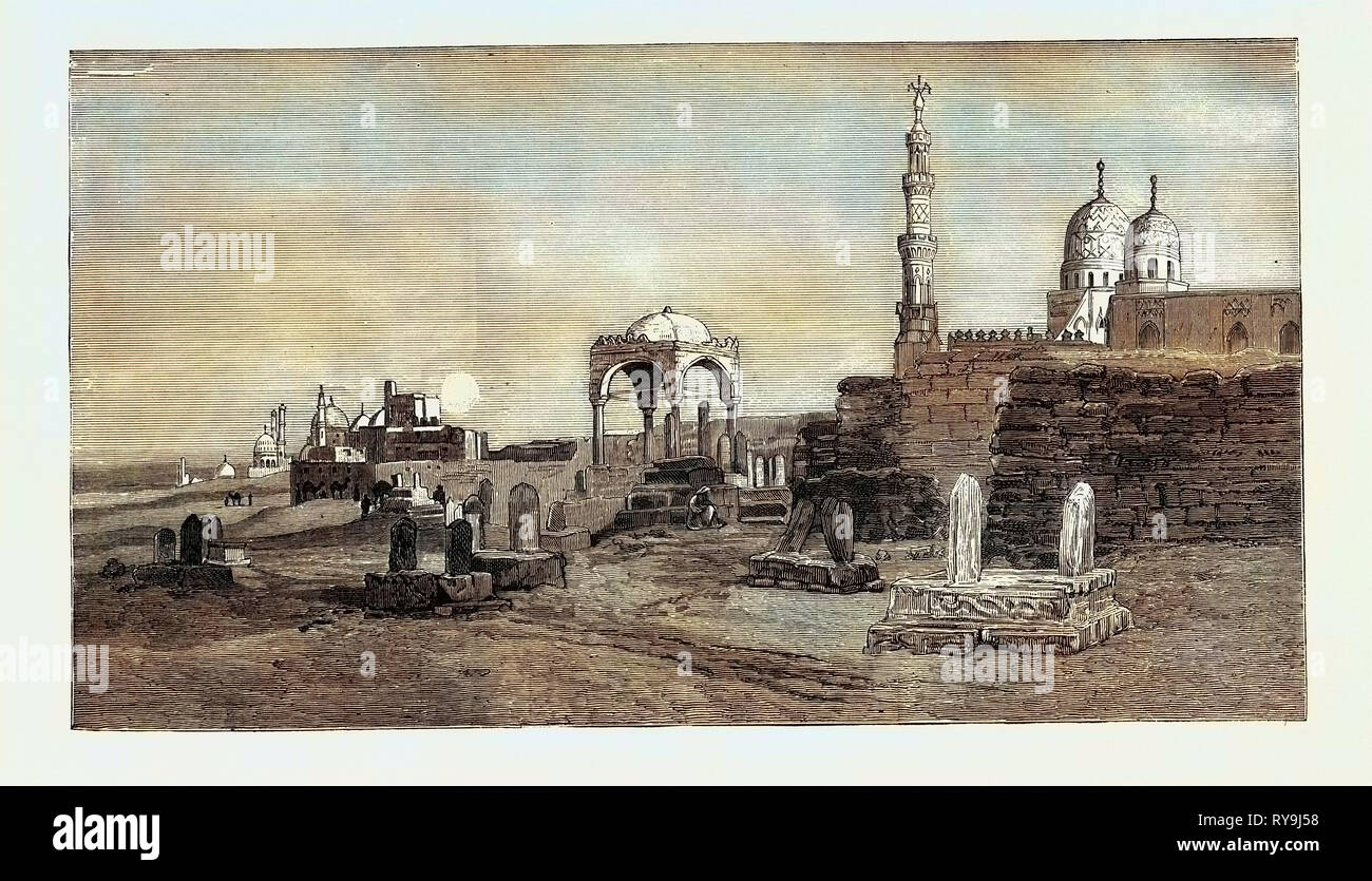 Die britische Besetzung von Kairo: Gräber der Kalifen, Ägypten Stockfoto
