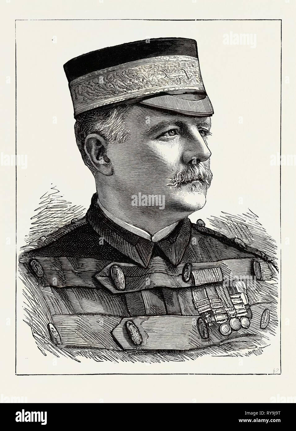 Generalmajor Sir Herbert T. Macpherson, K.C.B., V.C., der Kommandant der indischen Kontingent während der jüngsten Kampagne in Ägypten Stockfoto