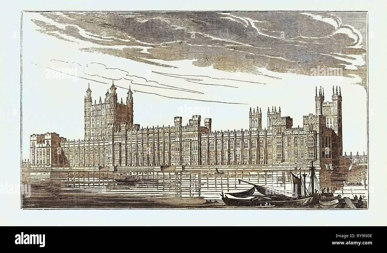 DIE NEUEN HÄUSER DES PARLAMENTS, WESTMINSTER, LONDON, UK Stockfoto