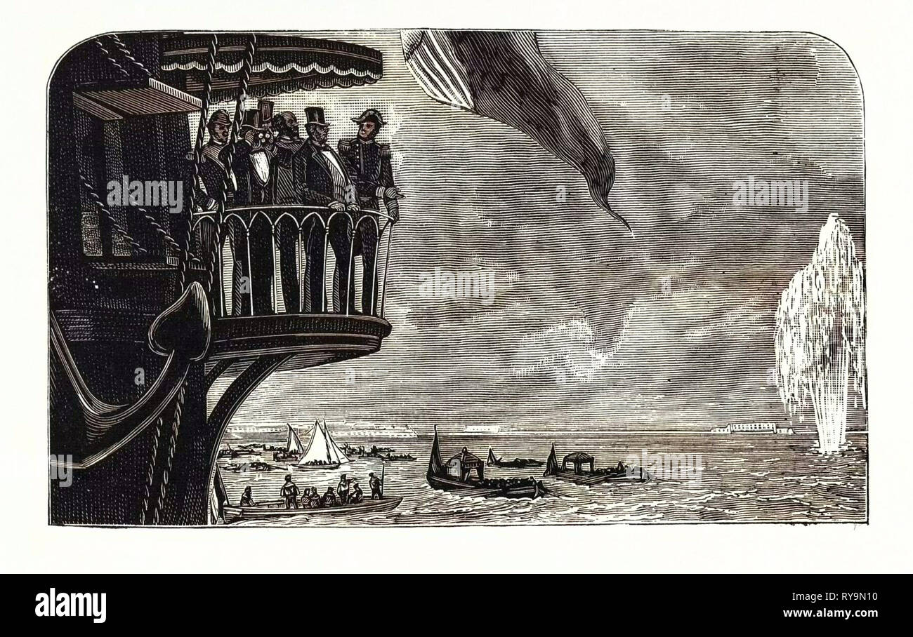 Frankreich: DIE PRÄSIDENTEN DER DREI ZEUGEN TORPEDO EXPERIMENTE Stockfoto