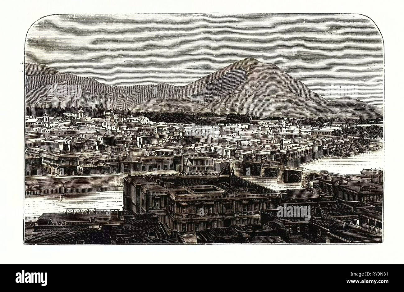Blick auf die Stadt Lima Stockfoto
