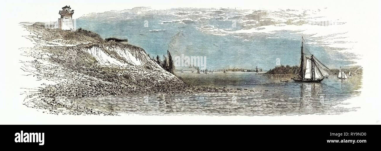 Blick auf New York Vereinigte Staaten von Amerika Stockfoto