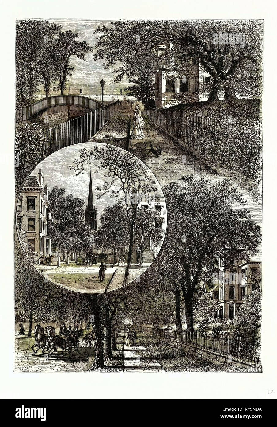 Ansicht von Brooklyn New York Vereinigte Staaten von Amerika Stockfoto