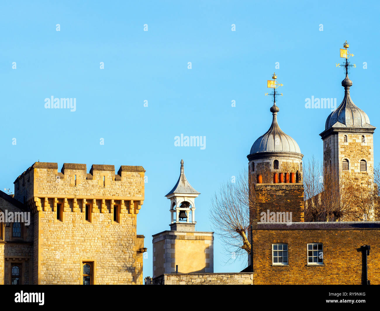 Detail der Tower von London - England Stockfoto