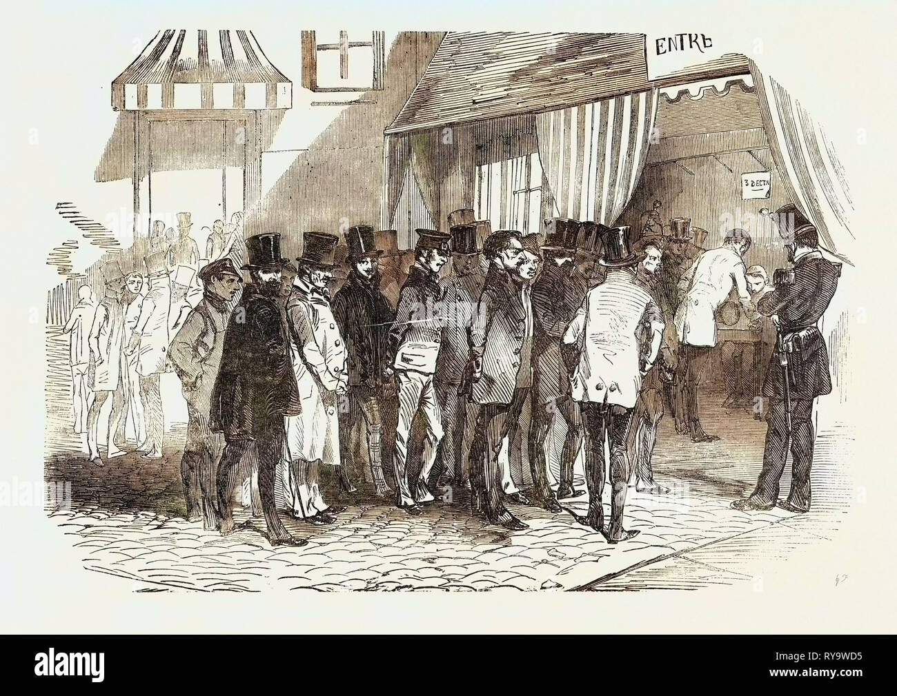 Die Präsidentschaftswahlen in Paris: Nehmen Sie die Stimmen, Frankreich, 1851 Stockfoto