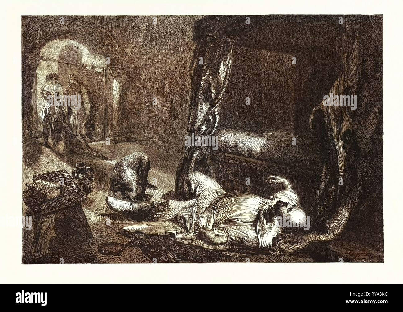 Der Tod von Wilhelm dem Eroberer, 1861 Stockfoto