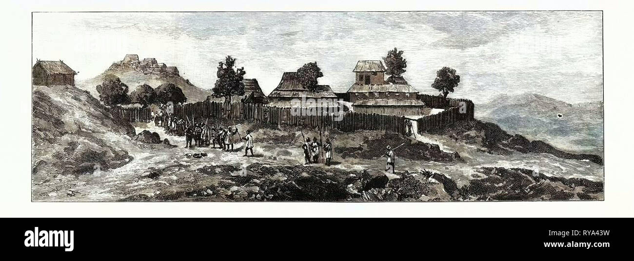 Die Katastrophe für die britischen Truppen in Manipur im Norden Indiens die Szene der Kämpfe: Die einfriedung auf Kohima, zwischen denen Ort und Manipur die Goorkhas umgeben. Stockfoto