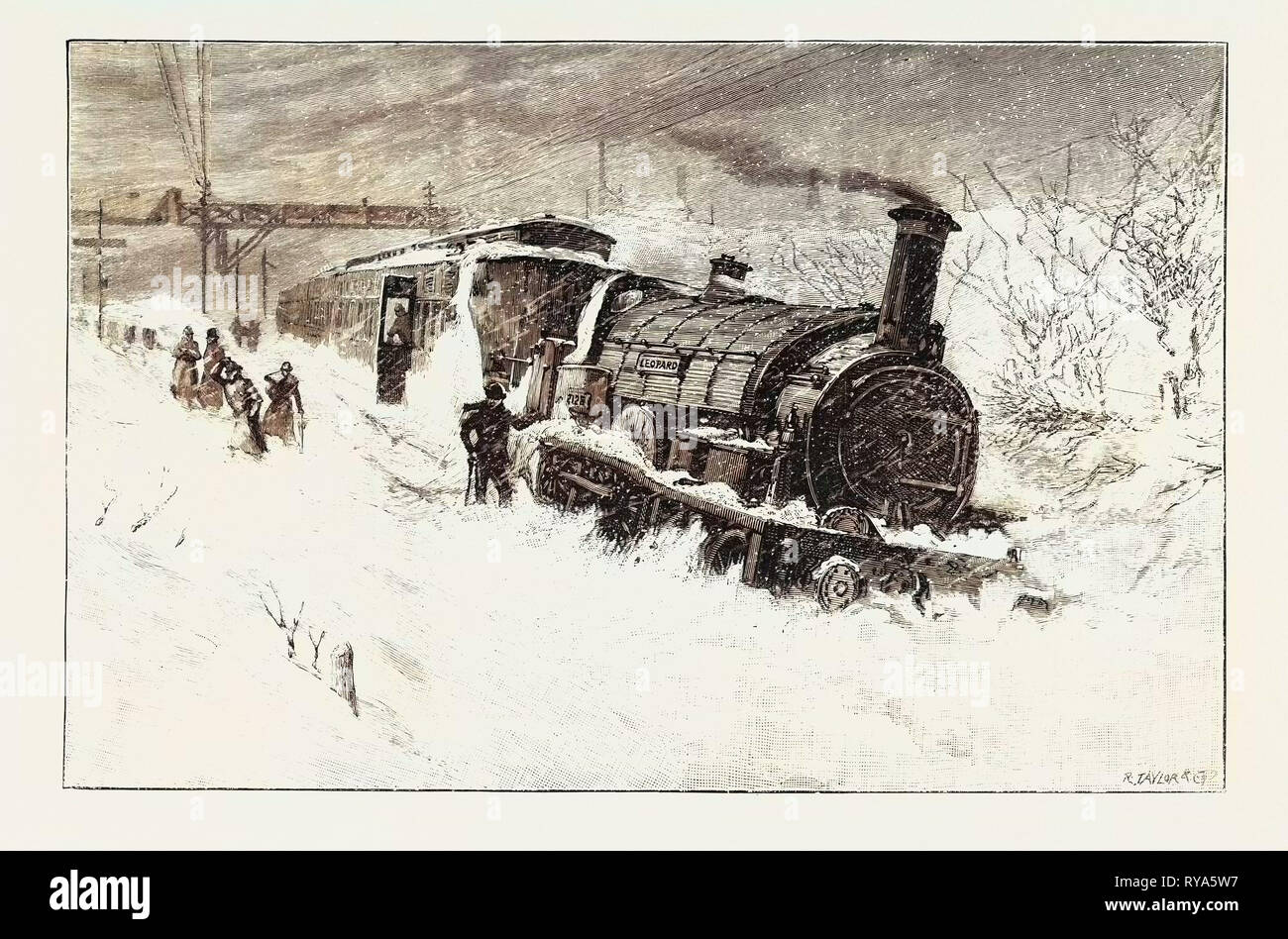 Der Fliegende Holländer Express Zug aus den Schienen an Camborne, Cornwall, Großbritannien Stockfoto