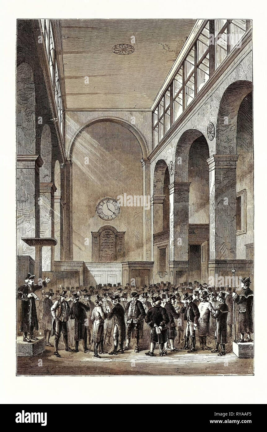 Bei Änderung 1800 London Stockfoto