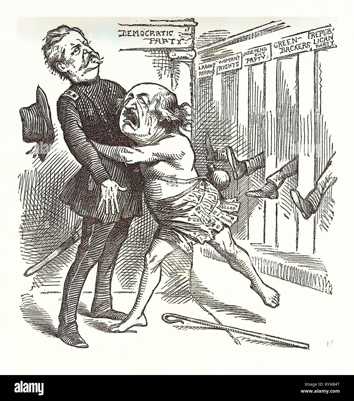 Rückkehr des Verlorenen, Gravur 1880, US, USA Stockfoto