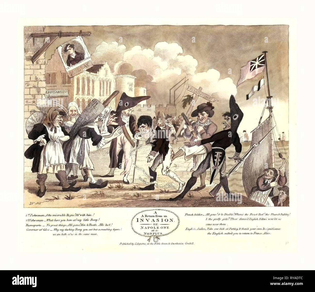 Eine Rückkehr von einer Invasion, oder, Napoleon zu einem nonplus