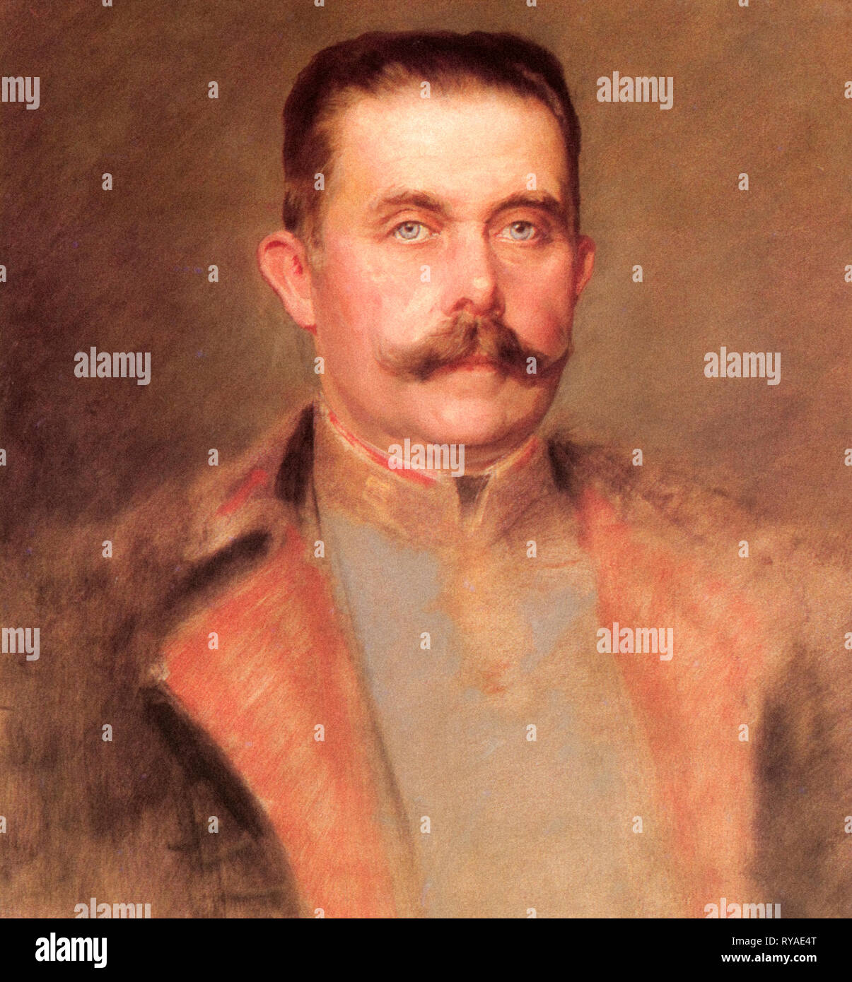 Erzherzog Franz Ferdinand - Er war Erzherzog der Habsburger, in Österreich und der österreichisch-ungarischen Thron - 18. Dezember 1863, Graz, Österreich - Sarajevo, 28. Juni 1914 Stockfoto