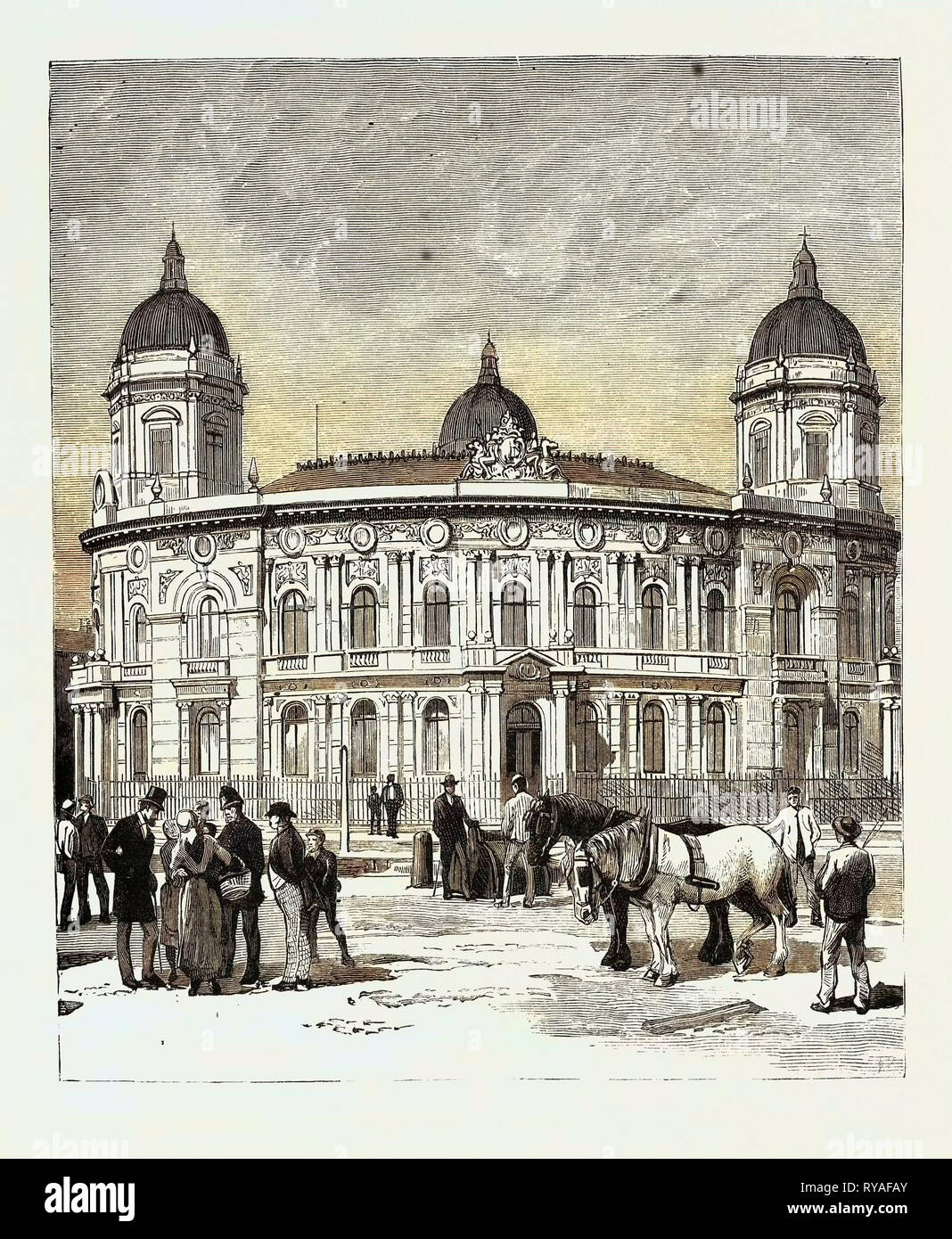 Rumpf: Das Dock Büros Stockfoto