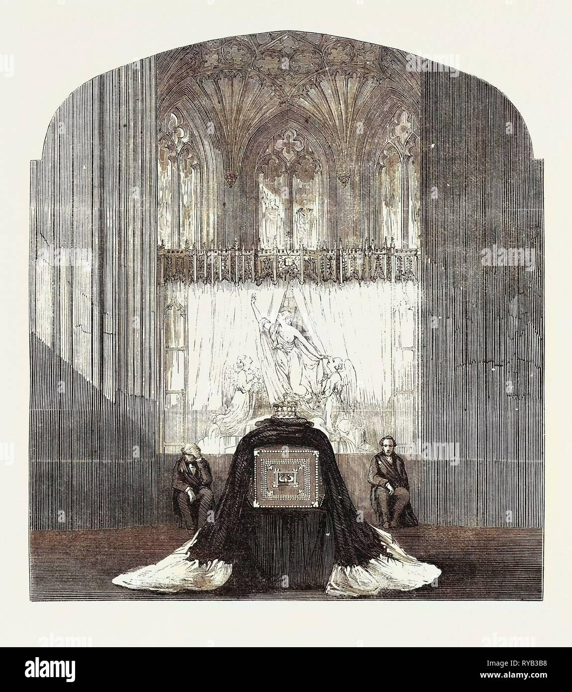Begräbnis des verstorbenen Herzogin von Kent: Die Ante-Chapel St. George's Chapel in Windsor UK Stockfoto