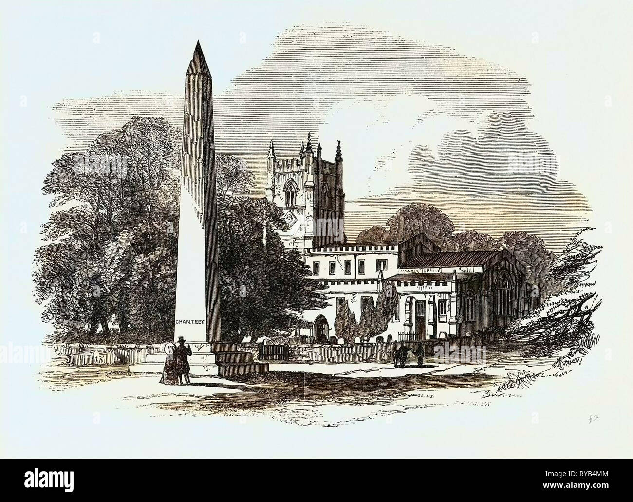 Die chantry Memorial Norton in der Nähe von Sheffield 1854 Stockfoto