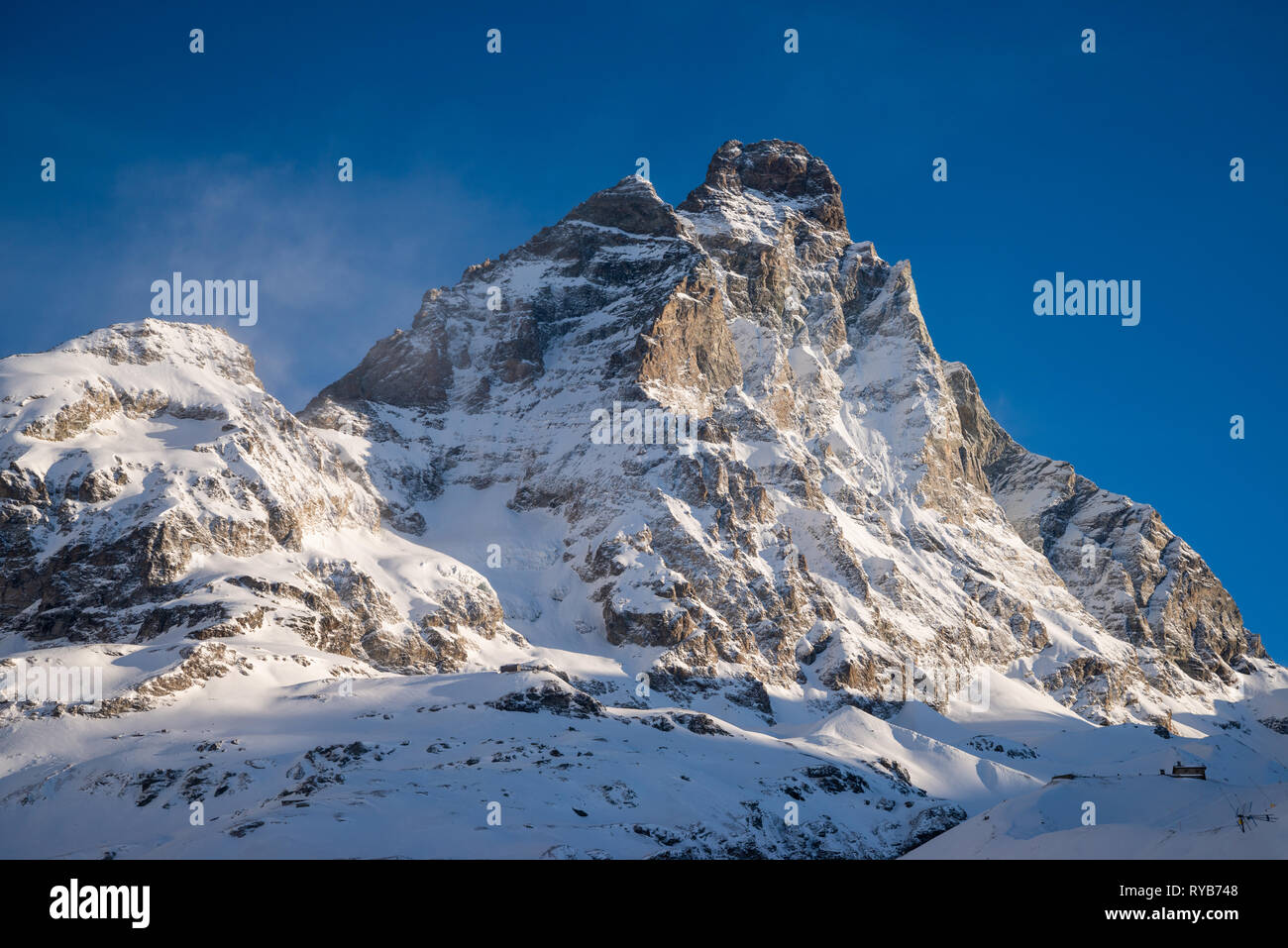 Matternhorn, Breuil-Cervinia, Italien Stockfoto
