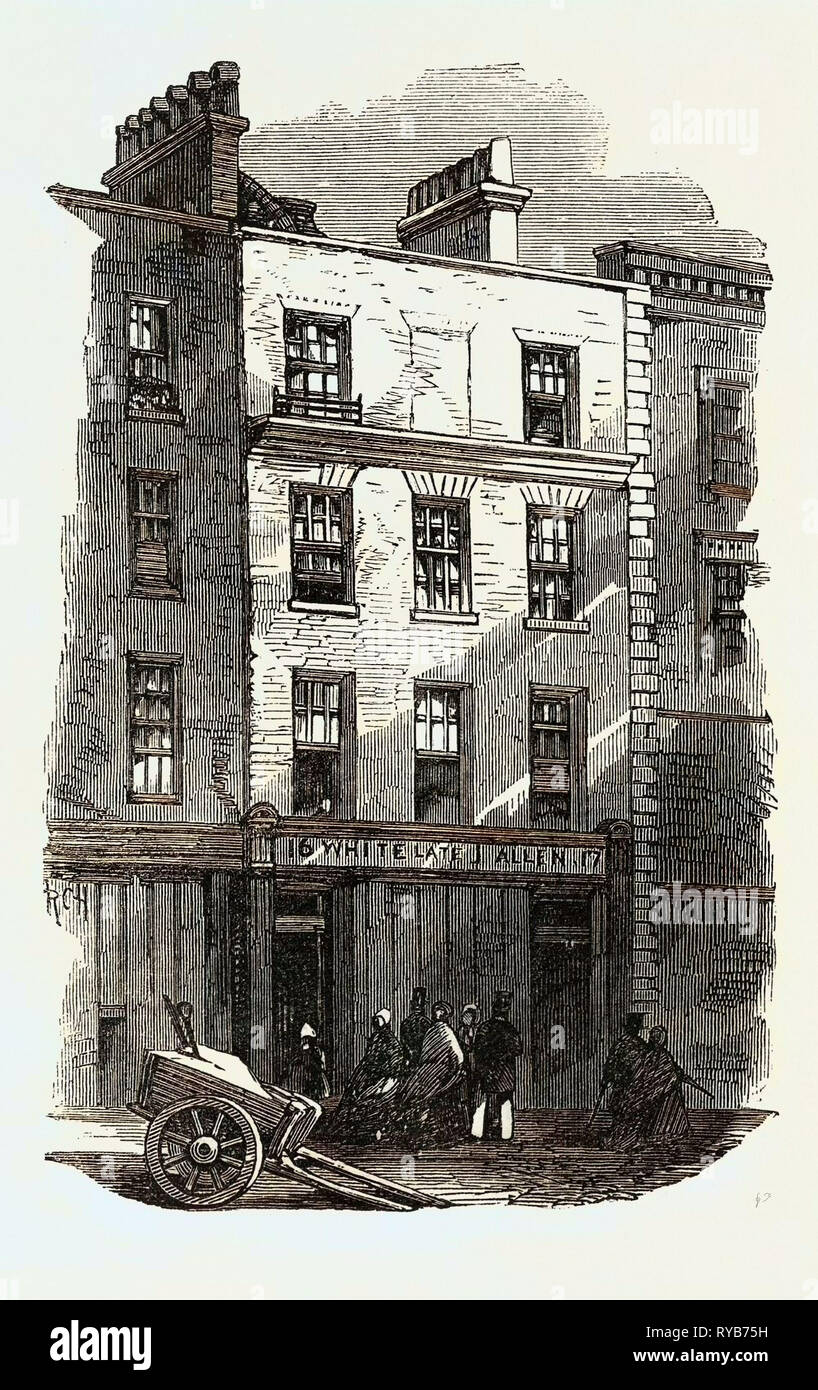 Tom's Coffee House, Great Russell Street, Covent Garden, London, UK, 1865 Stockfoto