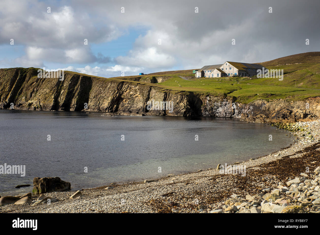 Fair Isle Bird Observatory 2018, Shetland, Großbritannien Stockfoto