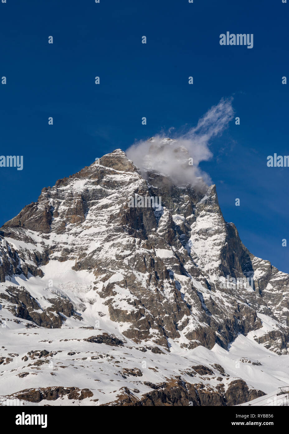 Matternhorn, Breuil-Cervinia, Italien Stockfoto