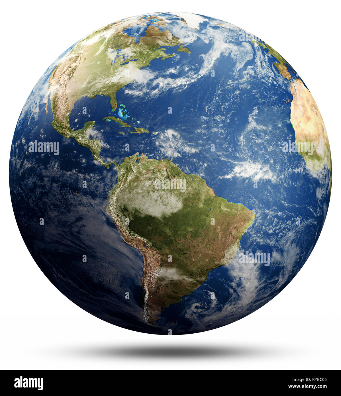 Planet Erde Wolken Stockfoto