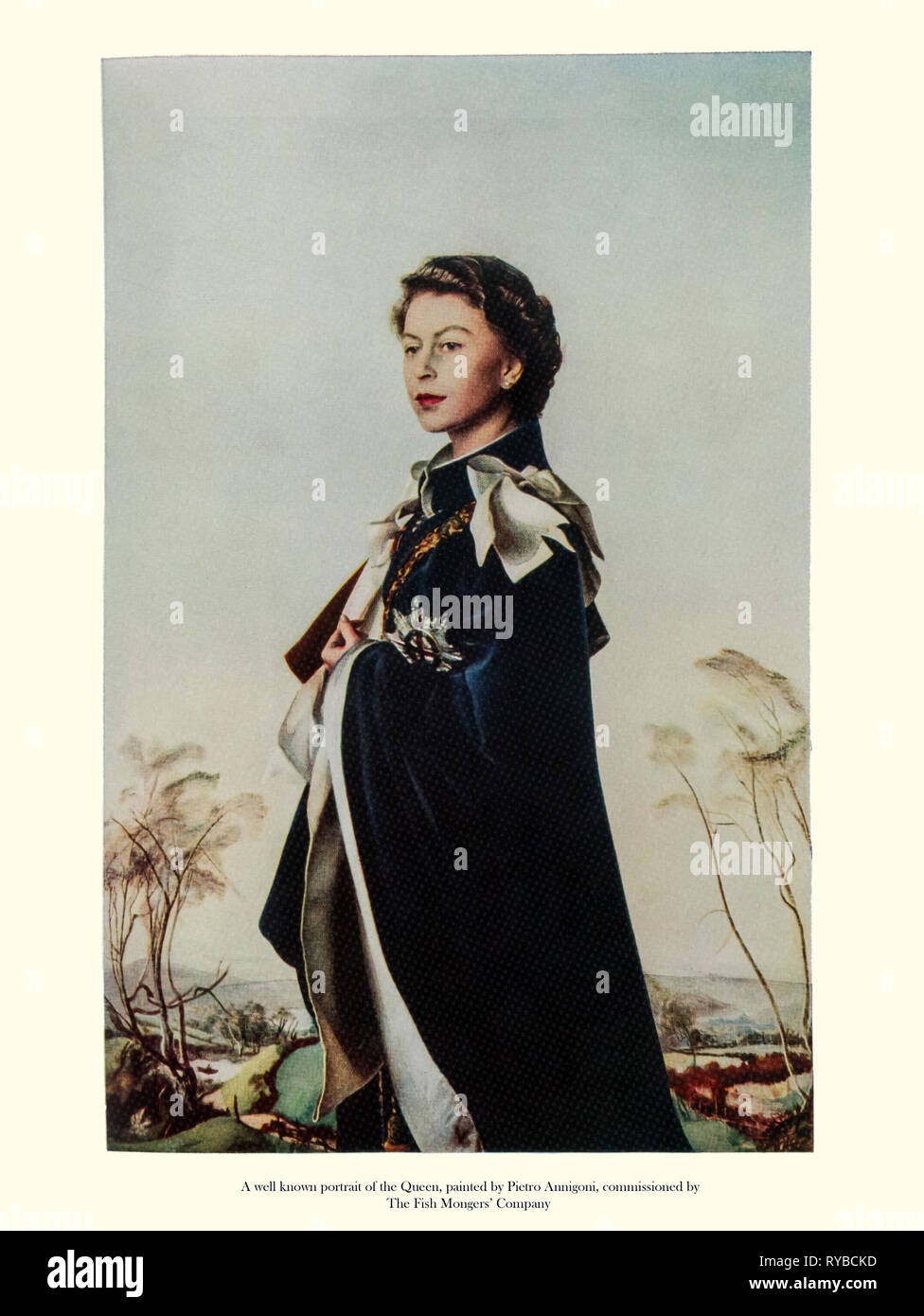 Porträt von Königin Elizabeth ii Stockfoto