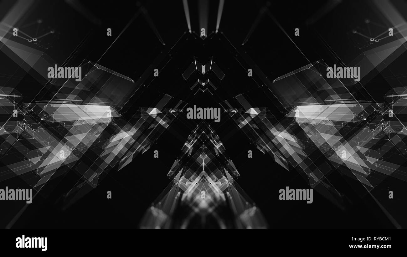 Zusammenfassung Hintergrund. Futuristisches Konzept. Space Technology. Futur Stockfoto