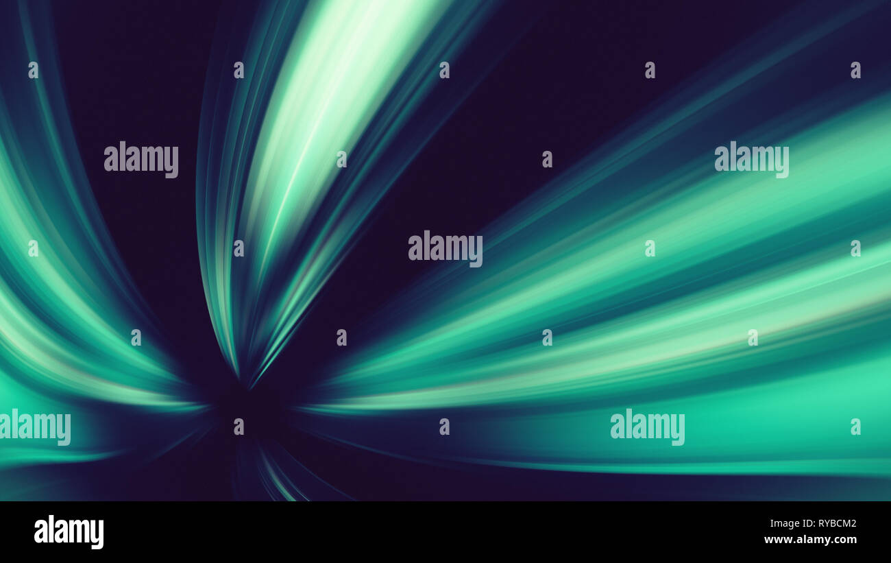 Grünen Leuchten leuchten Farben verwischen Linien abstrakt Hintergrund Stockfoto