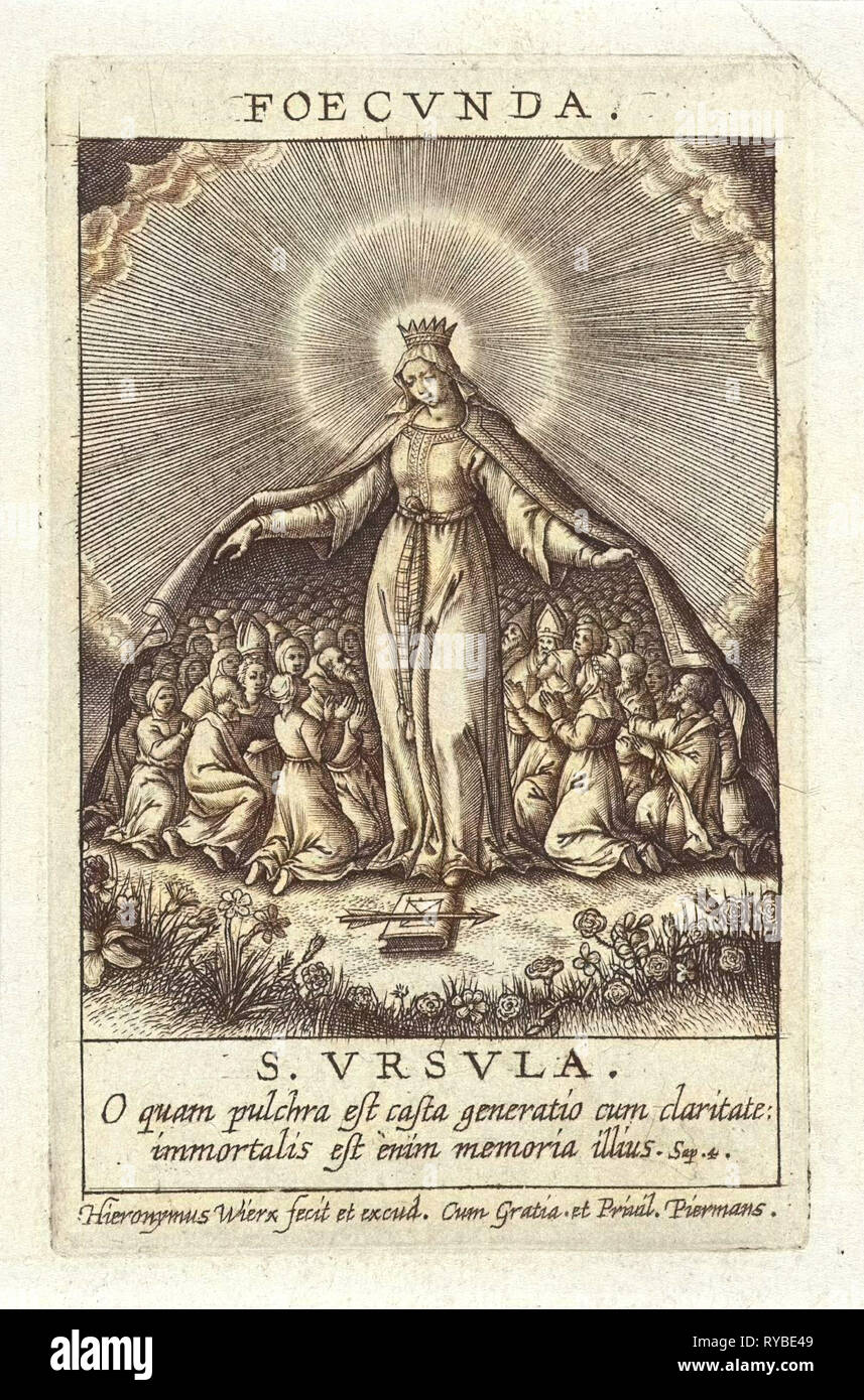 Tugend der fruchtbaren, Hieronymus Wierix, 1563 - vor 1619 Stockfoto