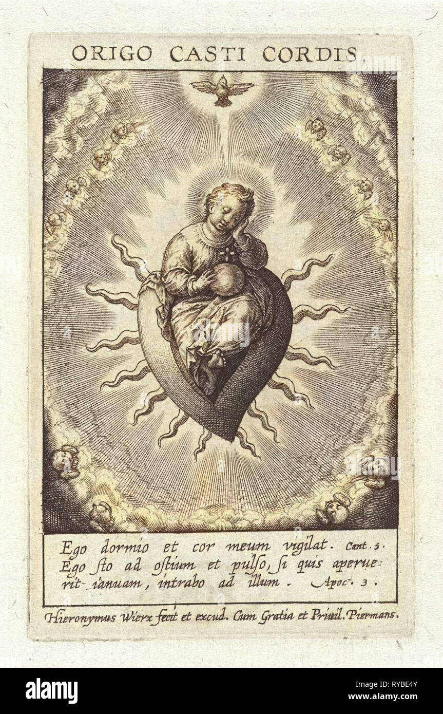 Das Herz Moral, Hieronymus Wierix, 1563 - vor 1619 Stockfoto