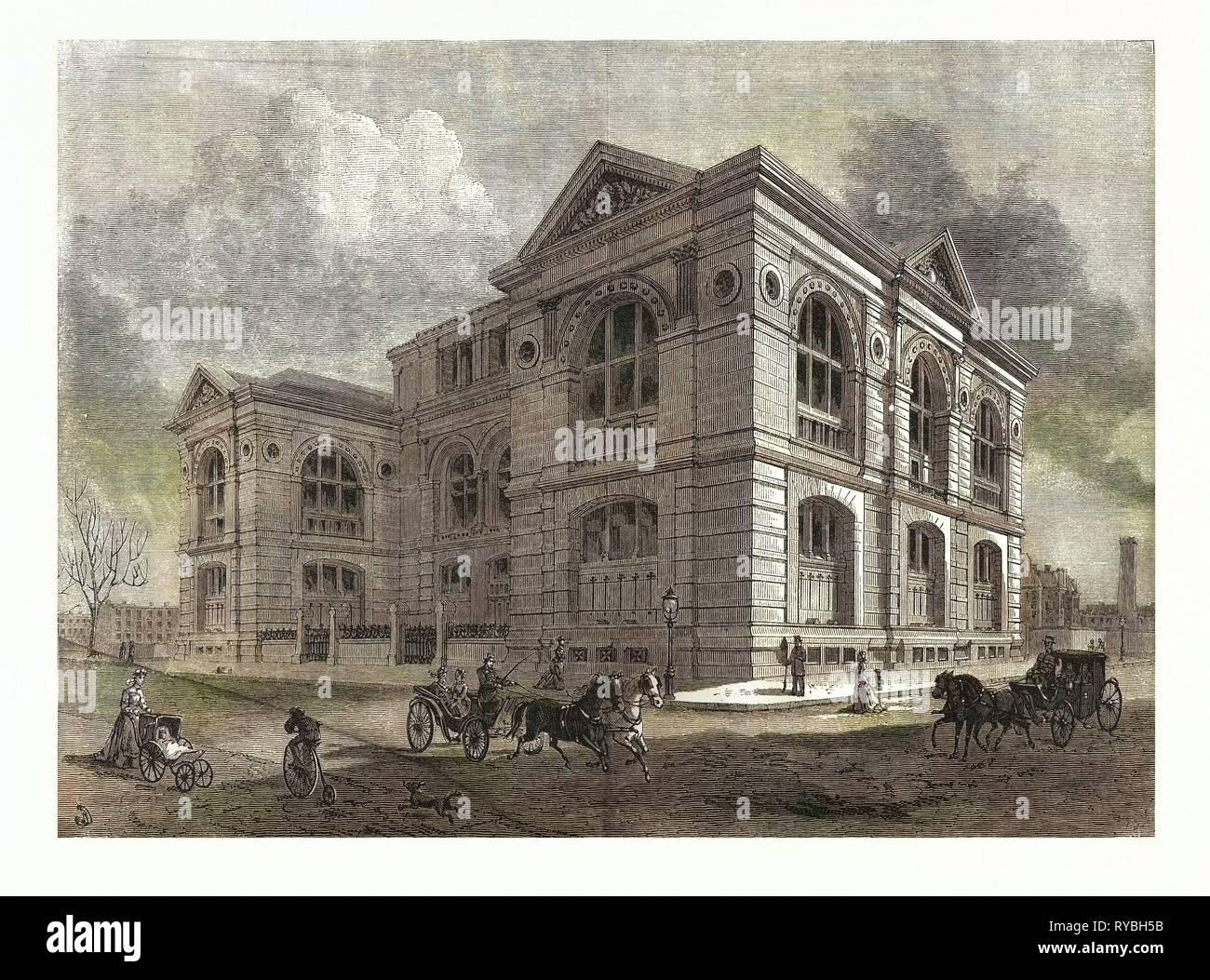 Das Lenox Library, Fifth Avenue, New York City. Uns, USA, Amerika, USA, US-amerikanischen, Gravur 1880 Stockfoto