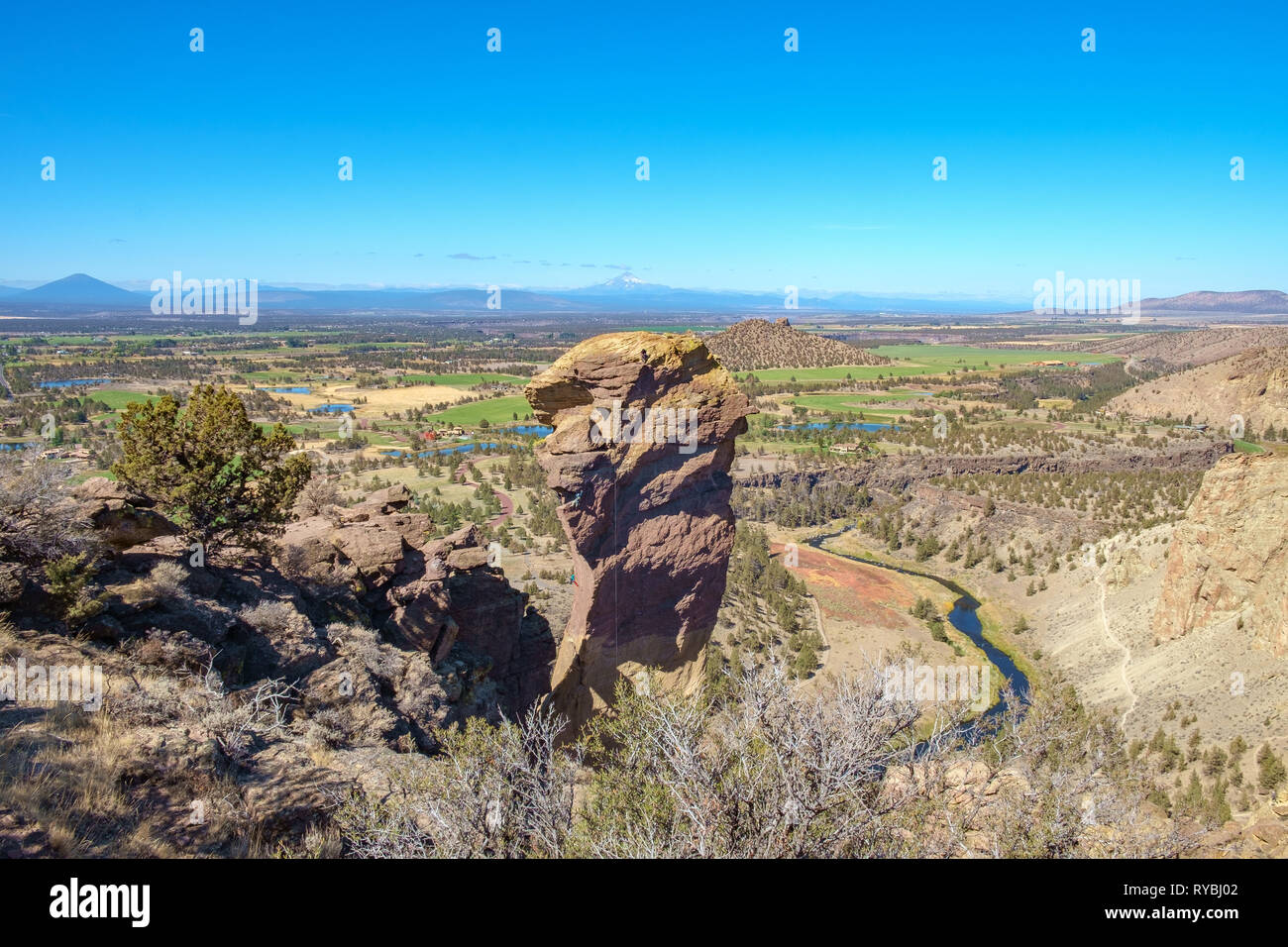 Affengesicht, Smith Rock State Park, Oregon, USA Stockfoto