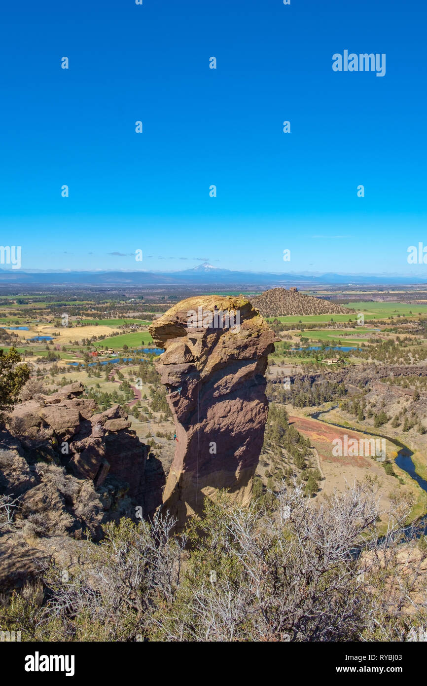 Affengesicht, Smith Rock State Park, Oregon, USA Stockfoto