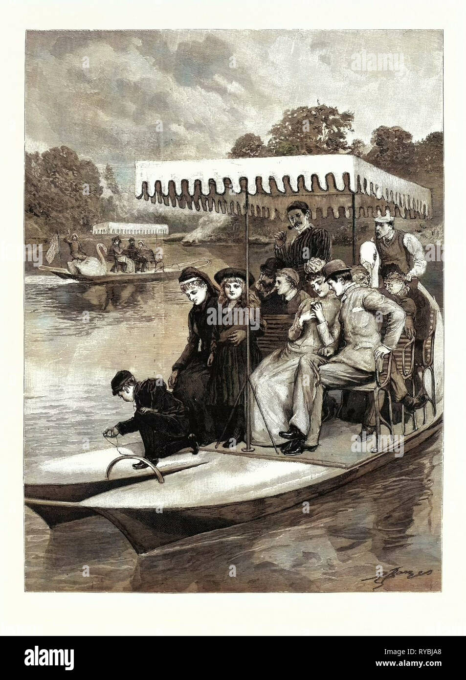 Wasser Fahrräder, die auf dem See im Central Park, New York Stockfoto