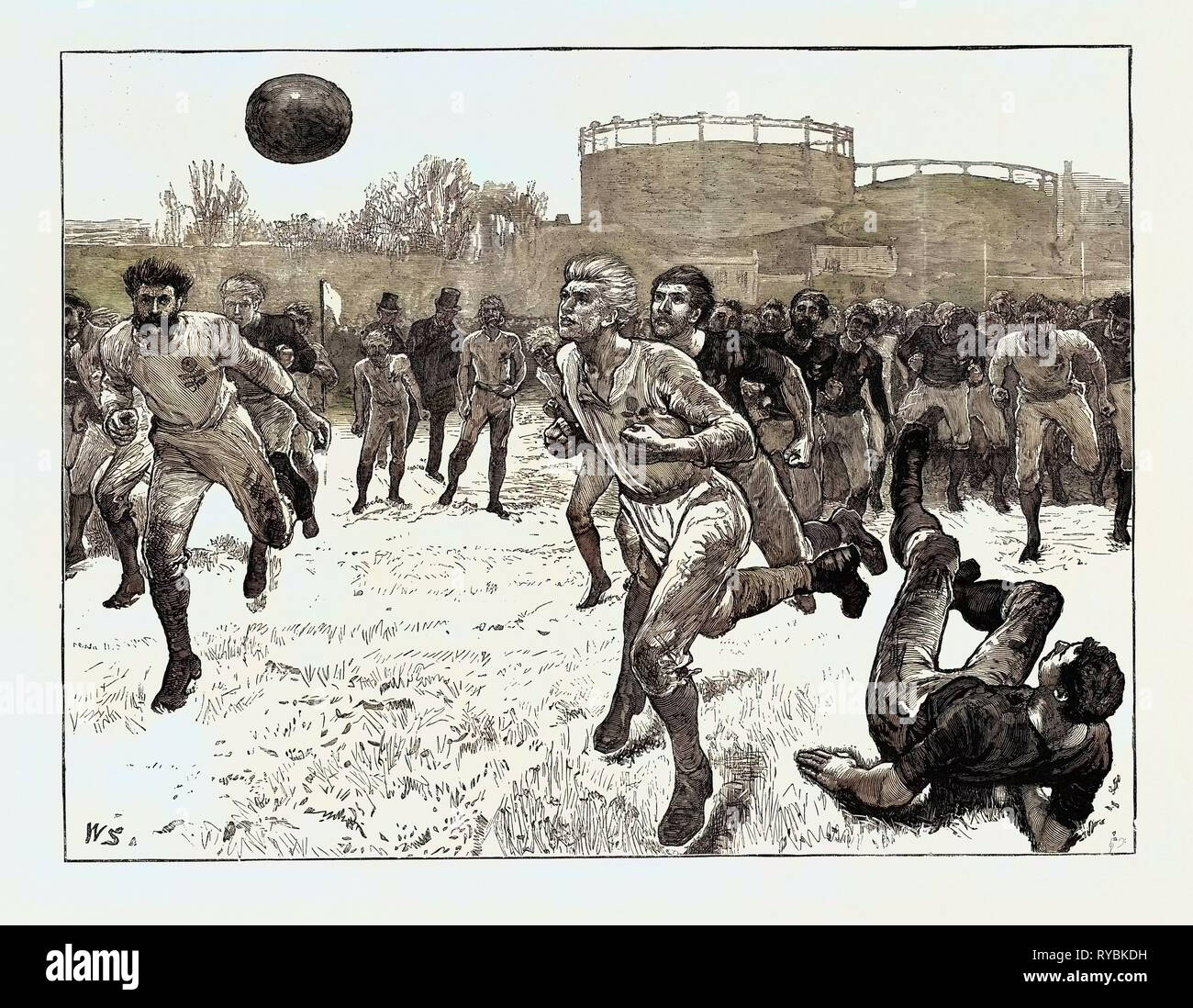 Das internationale Fußballspiel Stockfoto