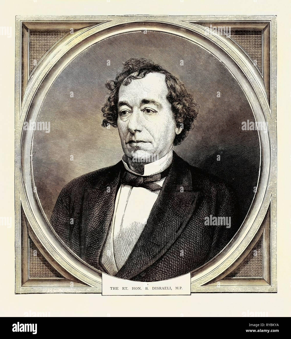 Die Rt. Hon. B. Disraeli, M.P Stockfoto