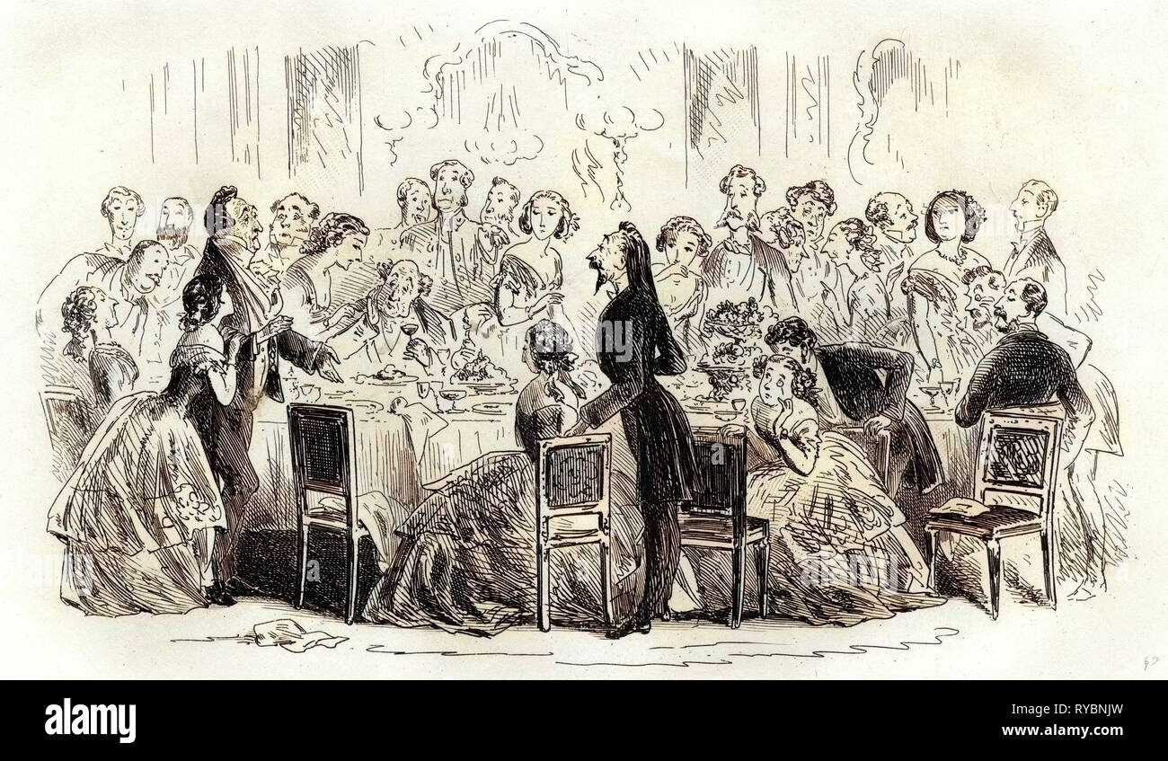 Little Dorrit eine unerwartete nach dem Abendessen Rede Stockfoto